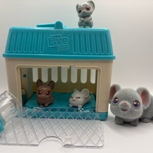 Small Animal Habitat - Blue and Cream
